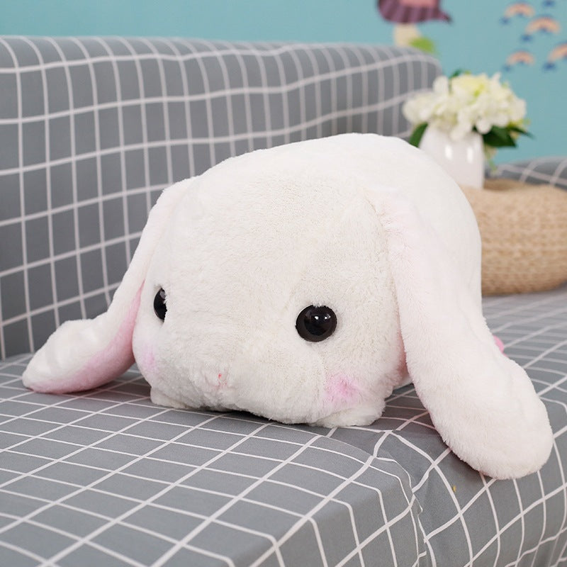 Lop rabbit pillow cartoon plush head rabbit