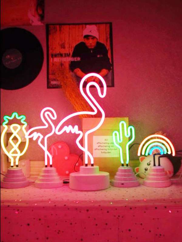 Flamingo Lights Neon Creative Night Lights - Minihomy