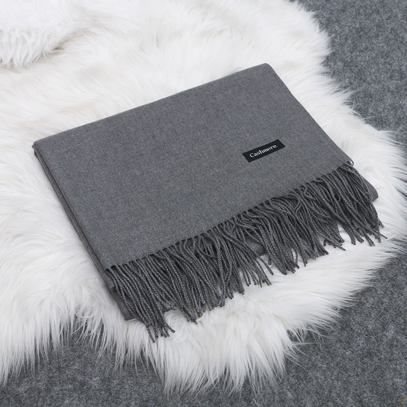 Cashmere Scarf Women Winter Wild Thickening