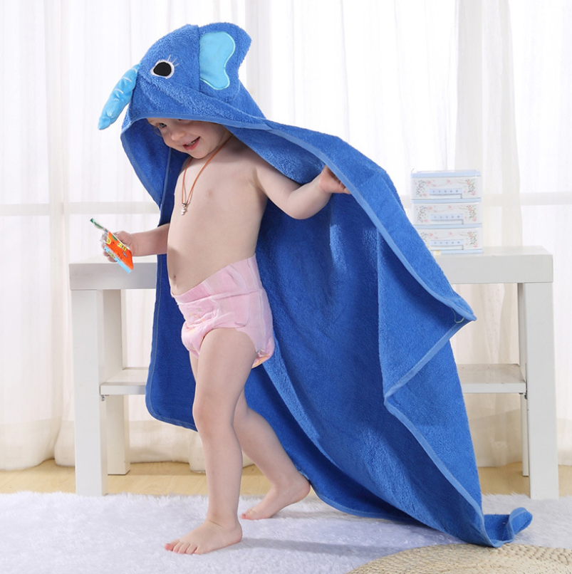 Animal cartoon baby cloak towel blanket