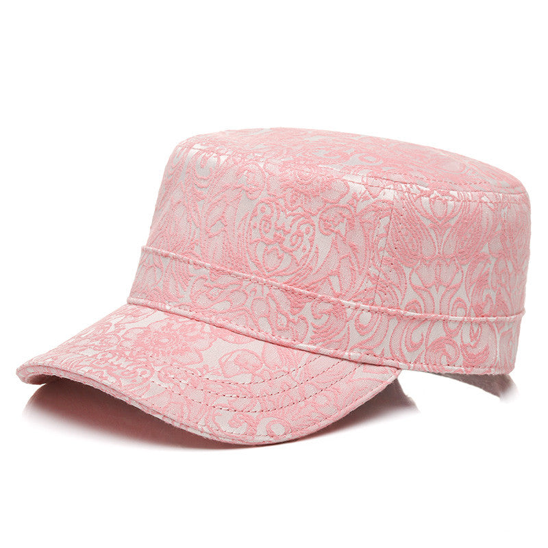 Three-dimensional Jacquard Women's Flat Hat