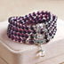 Amethyst Crystal Stone 108 Buddhist Prayer  Beads Mala Bracelet Necklace - Minihomy