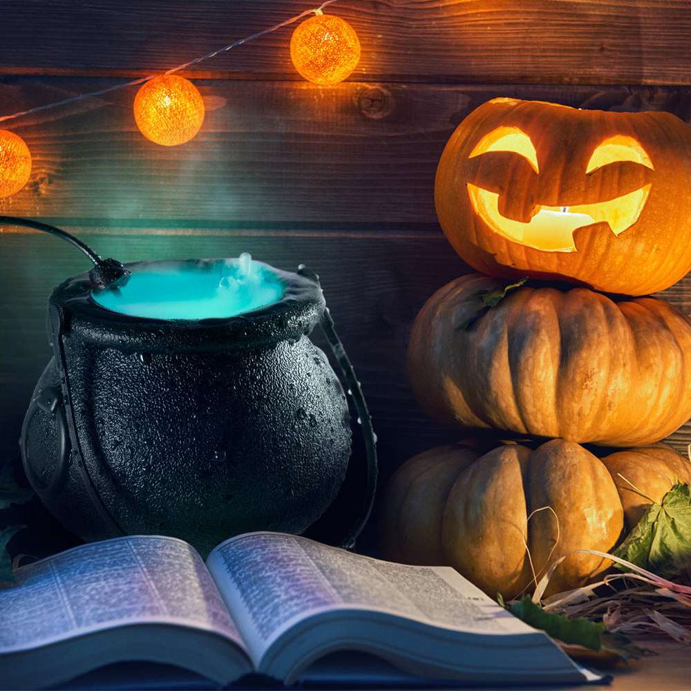 Halloween Mist Maker Indoor Fountain Horror Atmosphere Air Humidifier Holiday Decor - Minihomy