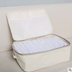 Thick canvas storage box clothes finishing storage bag with cover zipper quilt storage bag