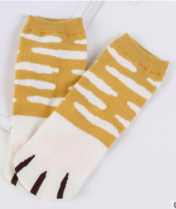 Cat Claw Boat Socks Summer Fresh Lady Student Personality Cute Cat Claw Animal Pattern Socks - Minihomy