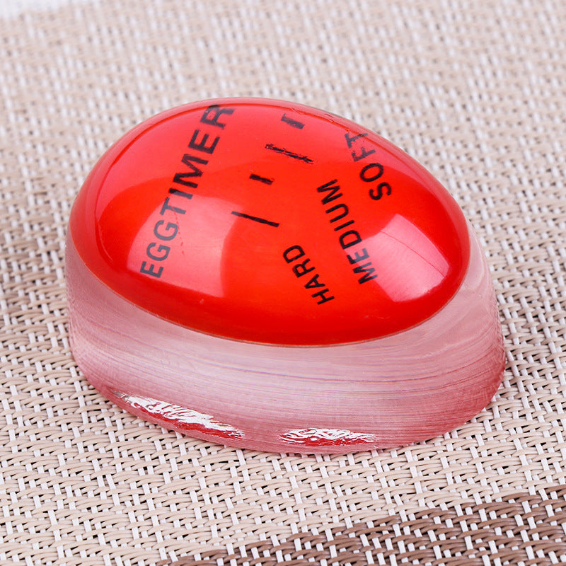 Egg Timer Perfect Color Changing Timer Yummy Soft Hard Boiled Eggs Cooking Kitchen Eco-Friendly Resin Egg Red Timer Tools - Minihomy