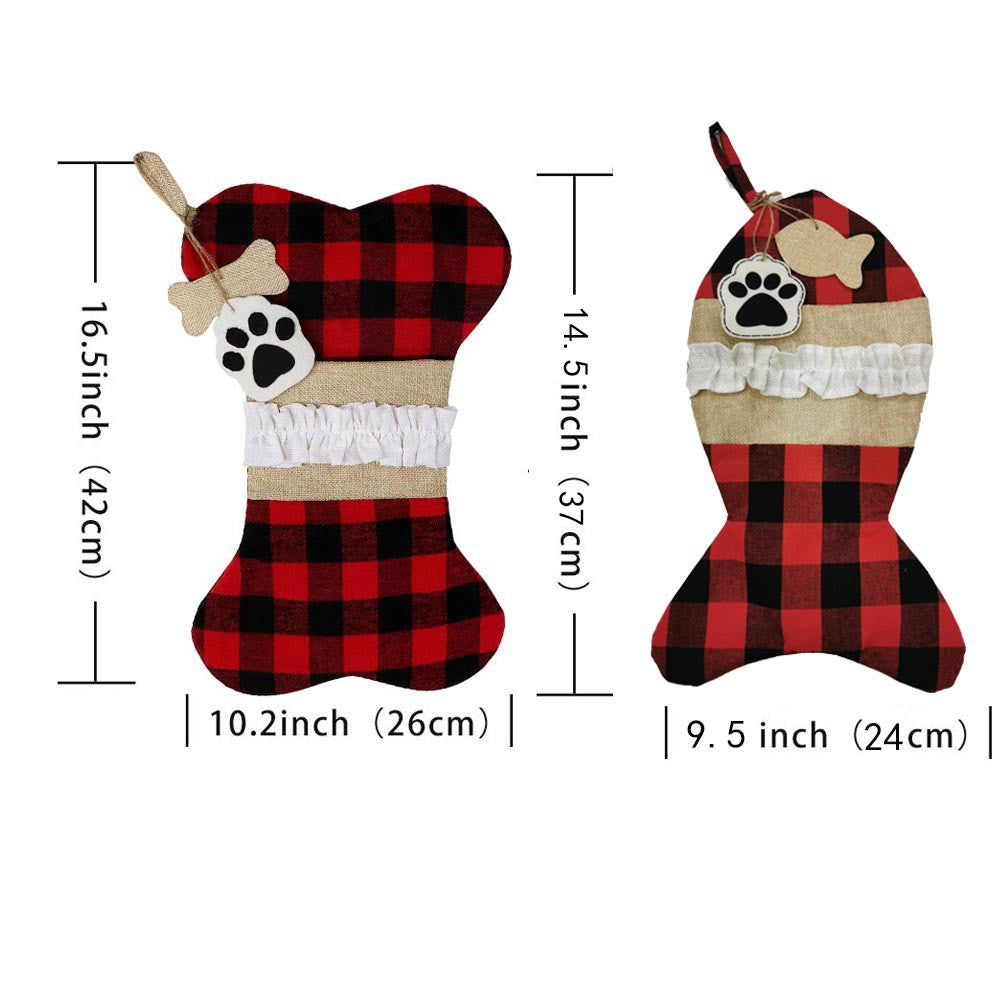 Christmas Ornament Christmas Socks Gift Bag - Minihomy