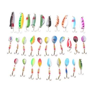 30 Fiskedrag 3-7g Spinnare & Skeddrag