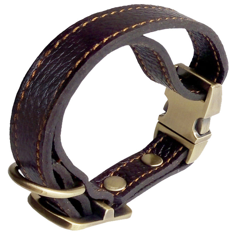 Leather Dog Collar Small And Medium-sized - Minihomy