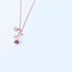 Personality rose birthstone necklace - Minihomy