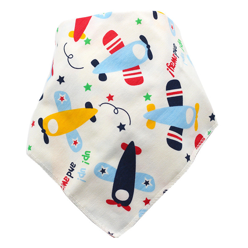 Baby Bibs Waterproof Triangle Cotton Cartoon Child Baberos Bandana Bibs - Minihomy