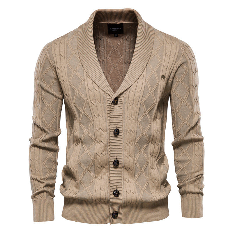 Men's Cardigan Padded Sweater - Minihomy