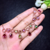 Natural Candy Color Tourmaline Necklace Chain Row Female Crystal Clean Color Good Brazil Rainbow Candy Tourmaline - Minihomy