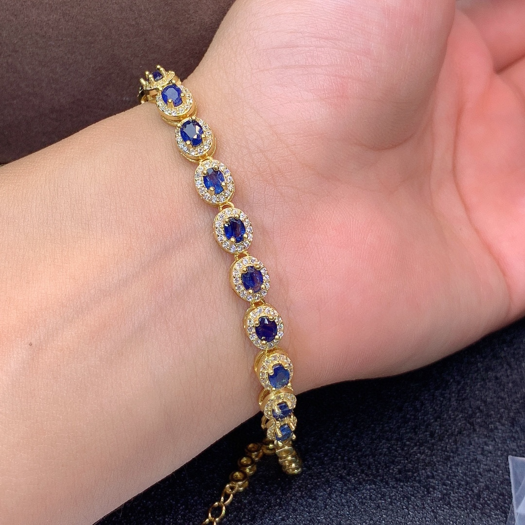 Natural Sri Lanka Sapphire Bracelet Crystals - Minihomy