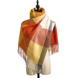 Cashmere Tassel Thickened Cold And Warm Scarf