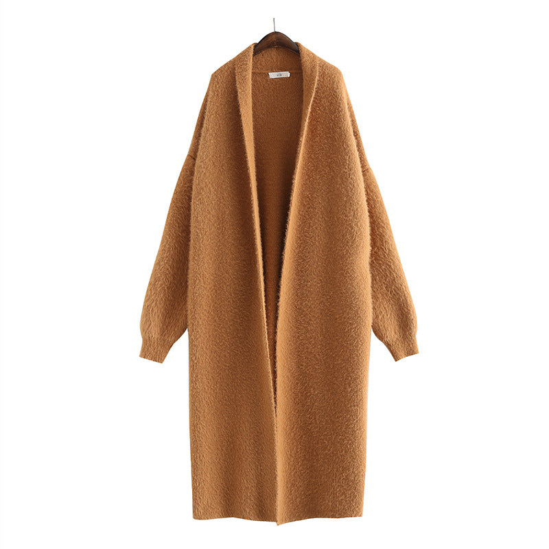 Mink Fleece Sweater Cardigan Coat - Minihomy