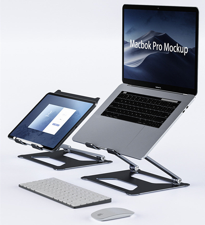 Foldable Laptop Table Stand With Double Cooling Fan - Minihomy