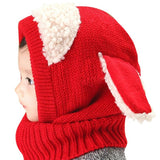 Kids Baby Winter Cotton Knitted Fur Pom Cute Children Hat