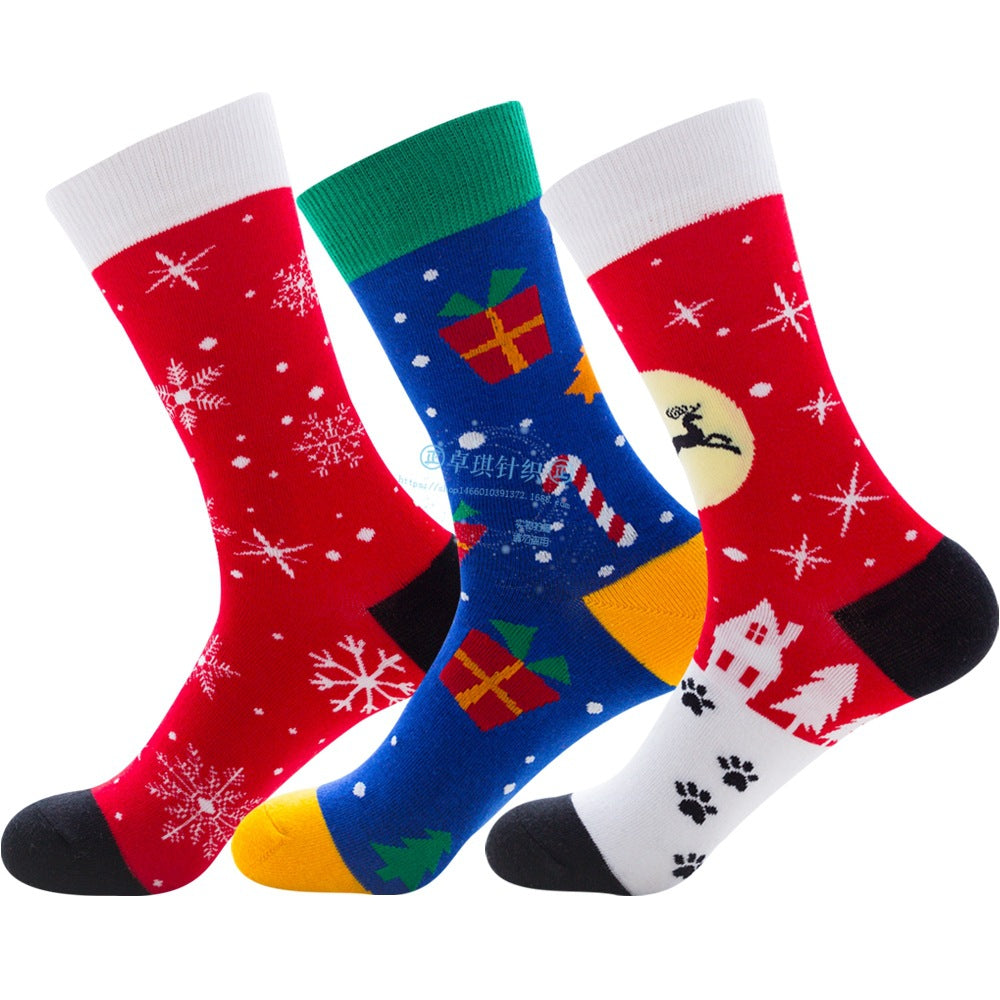 Christmas Socks Santa Claus Elk Socks - Minihomy