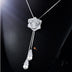 Multilayer flower zircon necklace - Minihomy