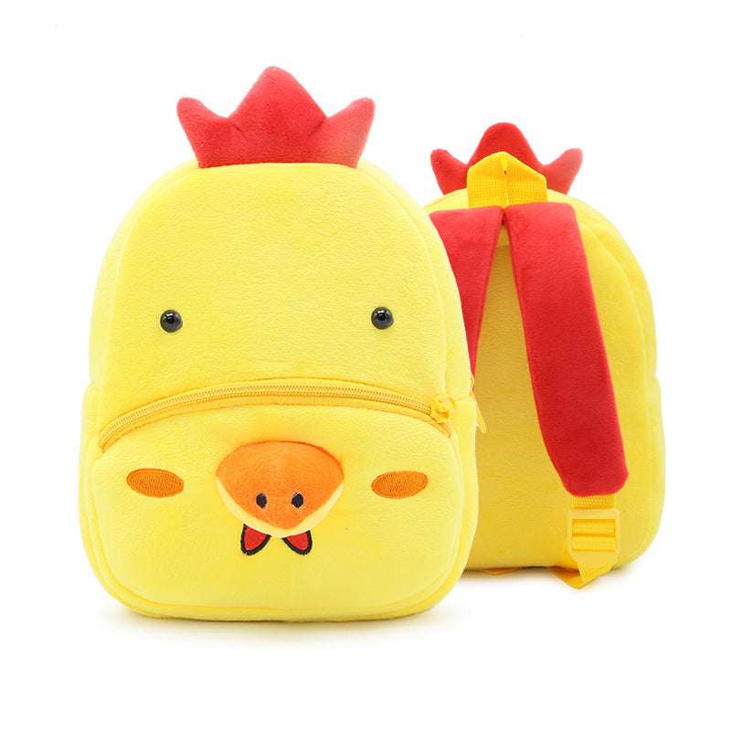 Cute Plush Backpacks Kindergarten Cartoon School Bags Children Animal Toys Bag - Minihomy