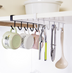 Kitchen Cabinet Under Shelf 6 Hooks Cup Mug Holder - Minihomy