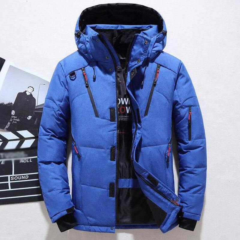 Men's Warm Hooded Thick Puffer Jacket Coat - Minihomy