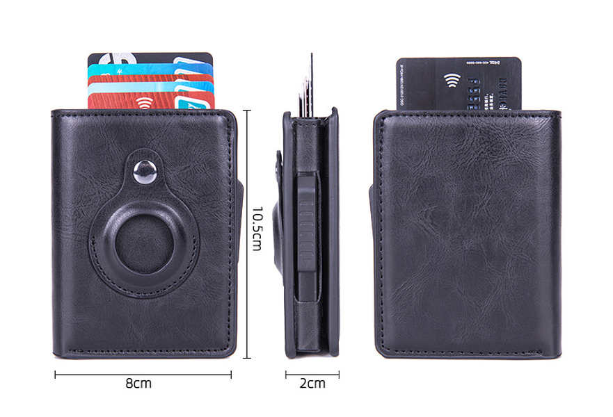 Automatic Card Wallet - Anti-lost PU Leather Card Holder - Minihomy