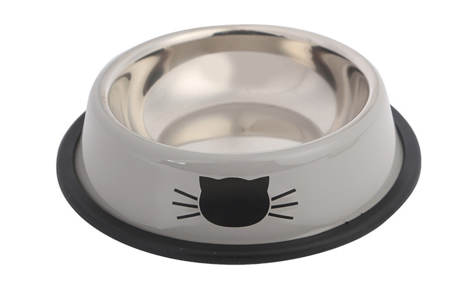 Color stainless steel pet cat bowl