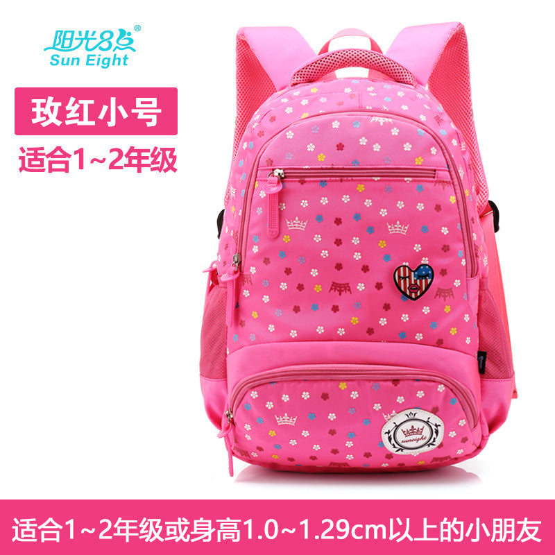 A primary schoolboy and children's schoolbag girl 2-6 grade  knapsack Korean shoulder Princess bag super light weight loss - Minihomy