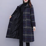 Women's Plus Size Cotton Padded Woolen Coat - Embrace Style and Comfort