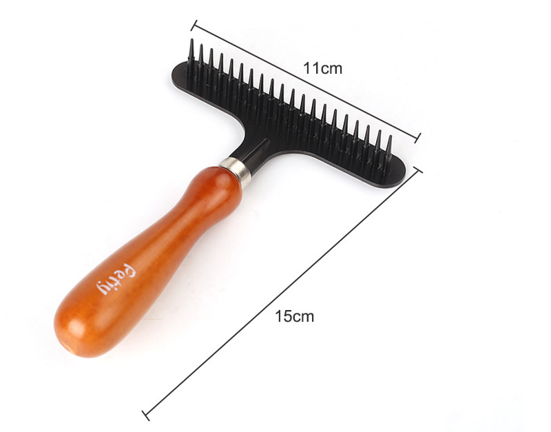 Thick needle stainless steel hair removal comb