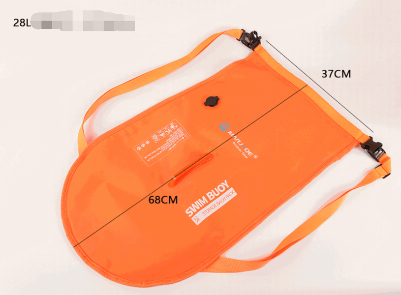 Double Airbag Swimming Buoy Floating Mark Detachable Shoulder Waterproof Backpack - Minihomy