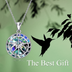 Natural Bird in Tree Shell Jewelry Gifts