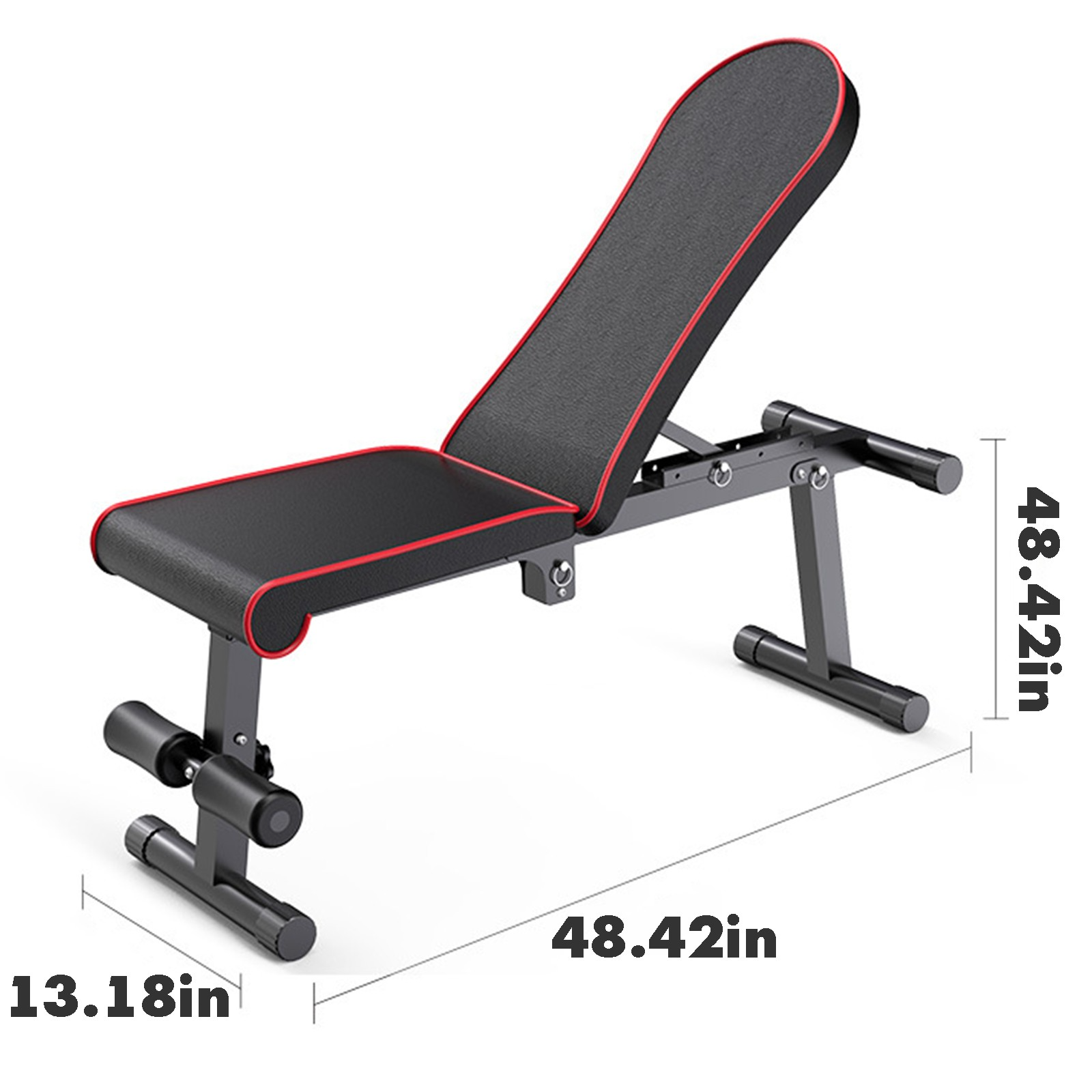 Multifunctional Adjustable Supine Board Fitness Equipment Folding Dumbbell Bench