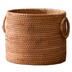 Vietnam Hand-woven Rattan Coffee Table Desk Remote Control Debris Storage Basket Round Storage Bucket