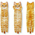 Cat Hand Towels Long Cat Shape Wipe Handkerchiefs Bath Towels For Bathroom Kitchen - Minihomy