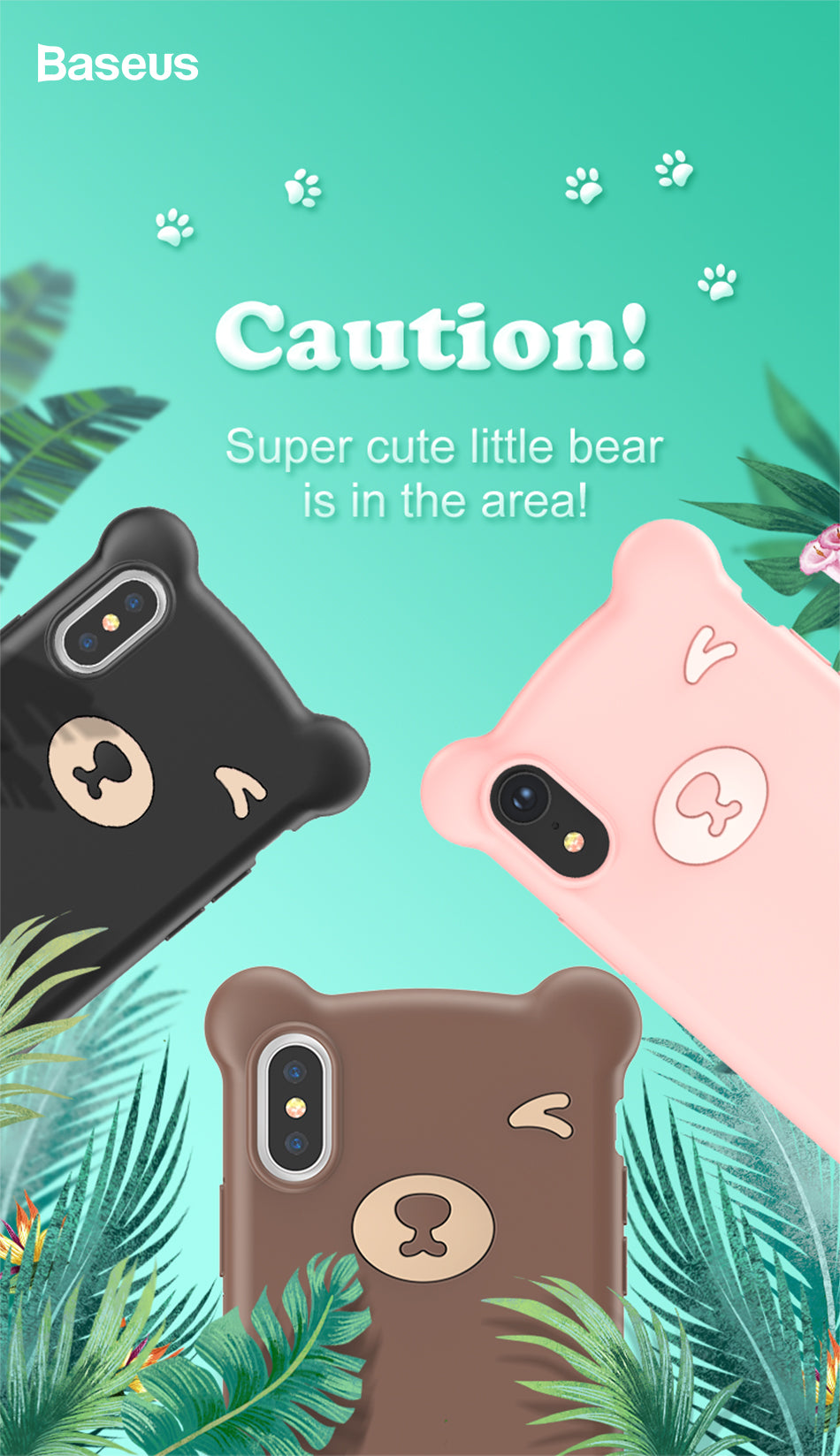 Bear Silicone Case Compatible With Mobile Phone Cases