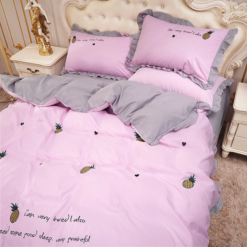 Princess wind bed sheet bed cover