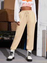 Women All-Match Casual Style Trousers With Small Feet