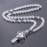 Natural White Crystal Column Natural Stone Necklace - Minihomy