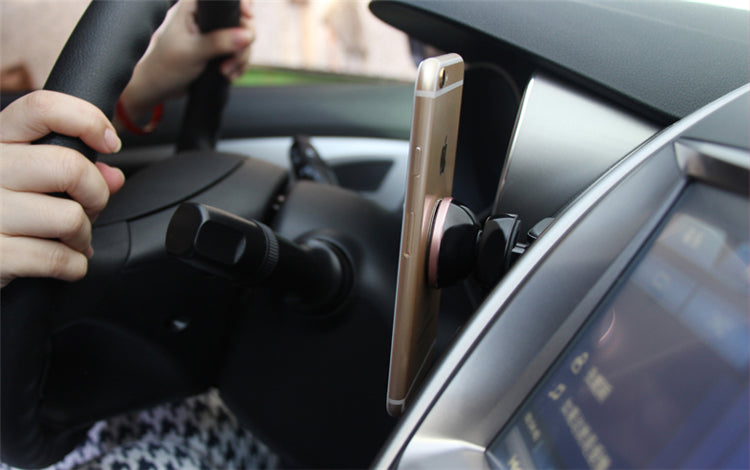 Magnetic car 360 degree rotating bracket