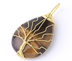 Natural Stone Pendant Gold Color Wire Wrap Gem - Minihomy