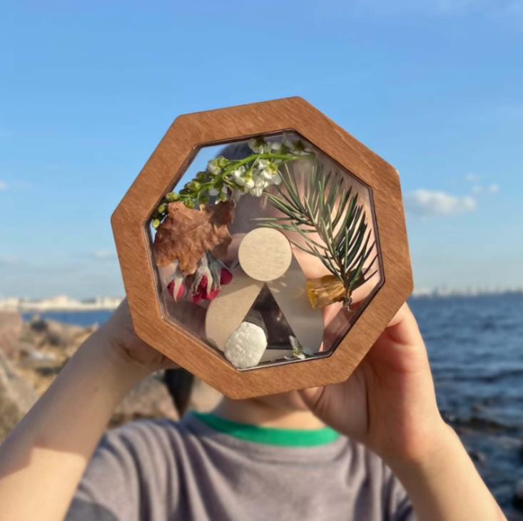 Wooden DIY Rotating Kaleidoscope Kit Toy