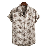 Men Short sleeved beach shirts men - Minihomy