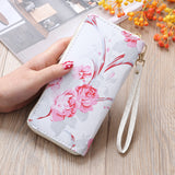 Ladies Printed Long Wallet Clutch