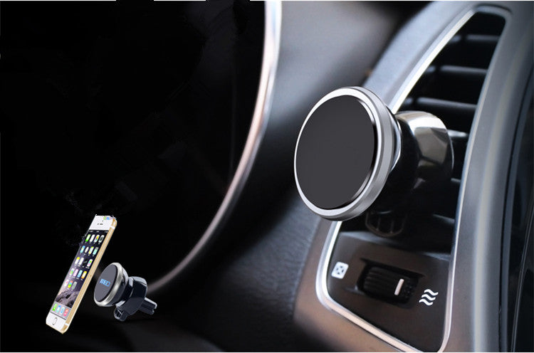 Magnetic car 360 degree rotating bracket