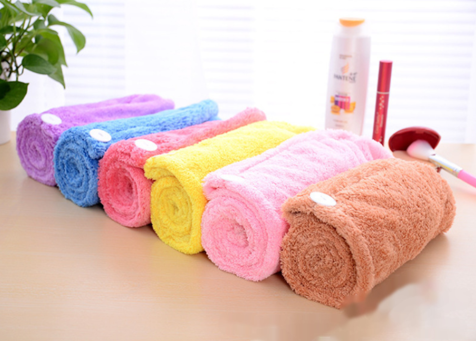 Korean version of coral fleece dry hair cap dry hair towel - Minihomy