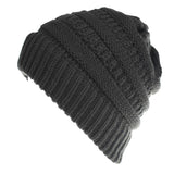 Women's Solid Color Wool Knitted Hat