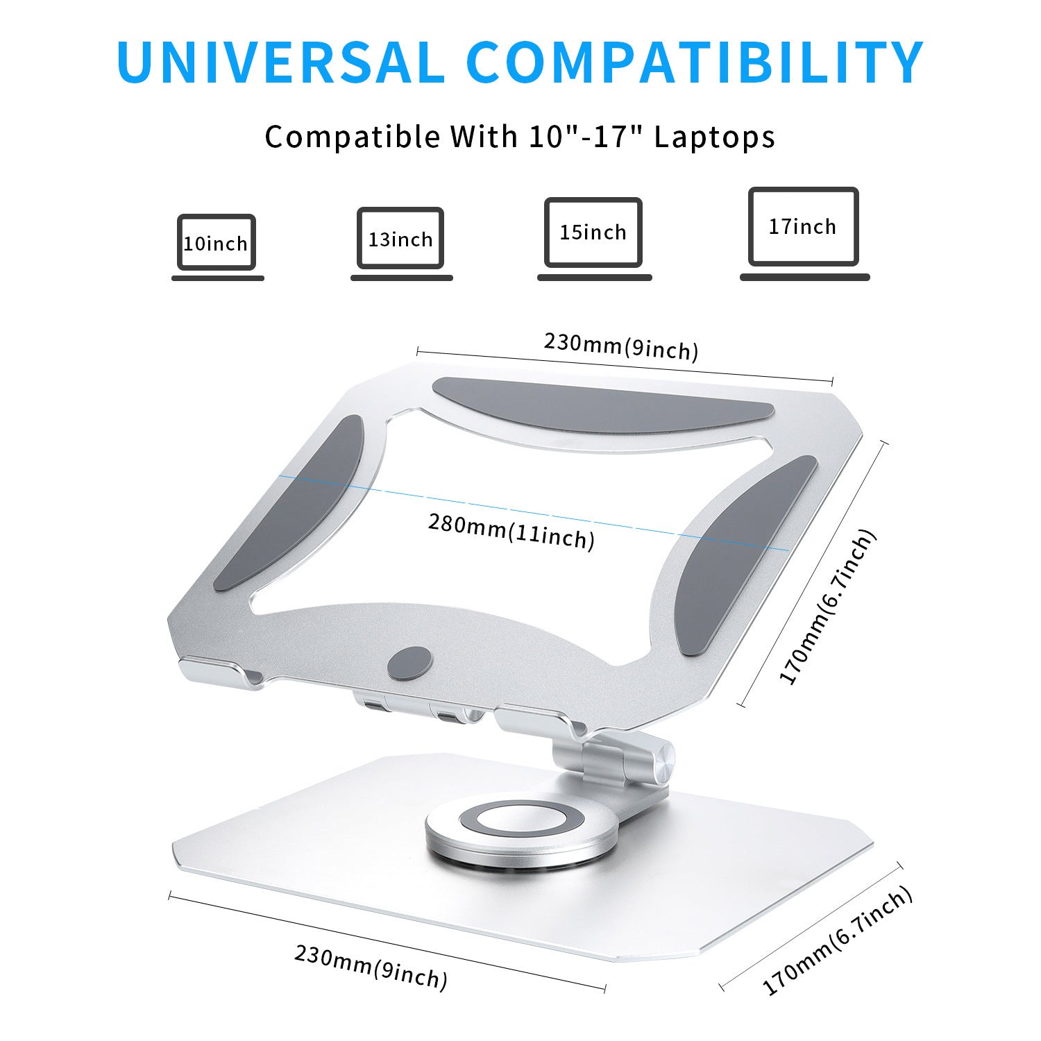 360 Degree Rotating Desktop Laptop Stand - Minihomy